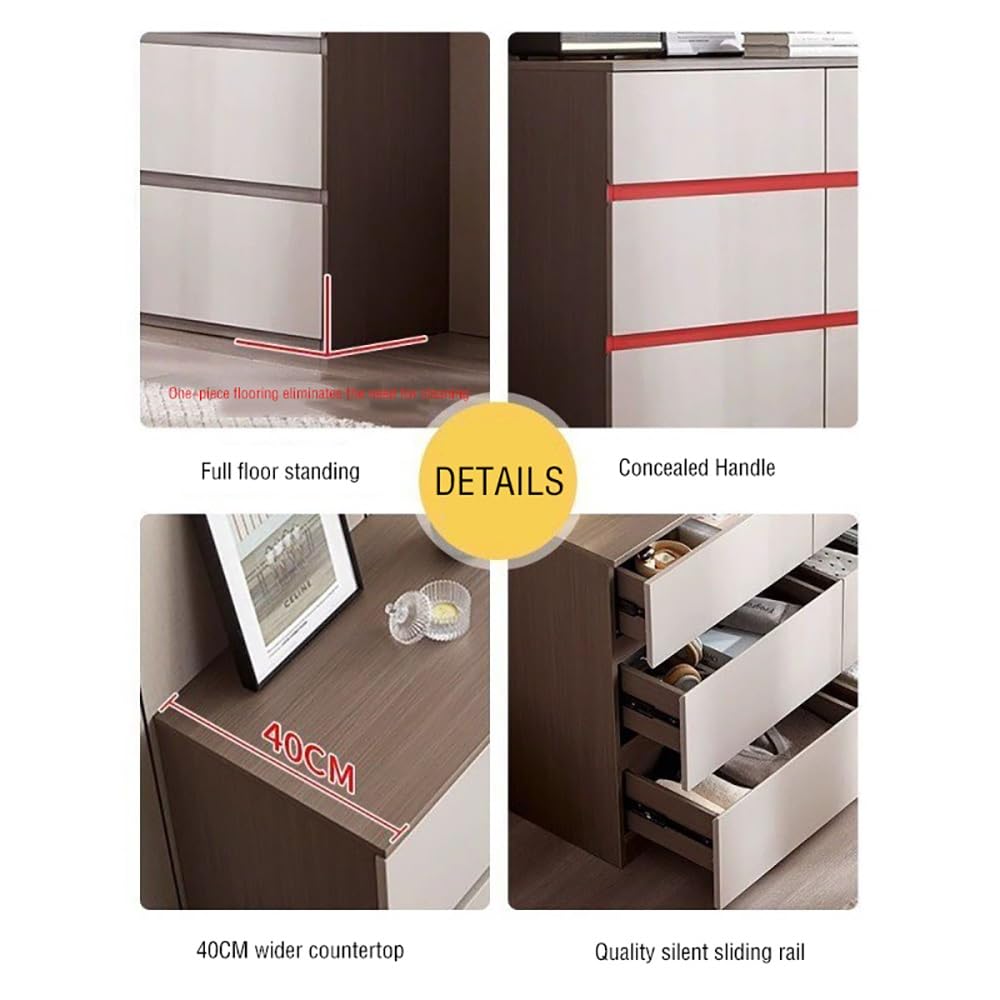 Amazon｜モダンな6引き出しドレッサー、深い引き出し付き引き出し